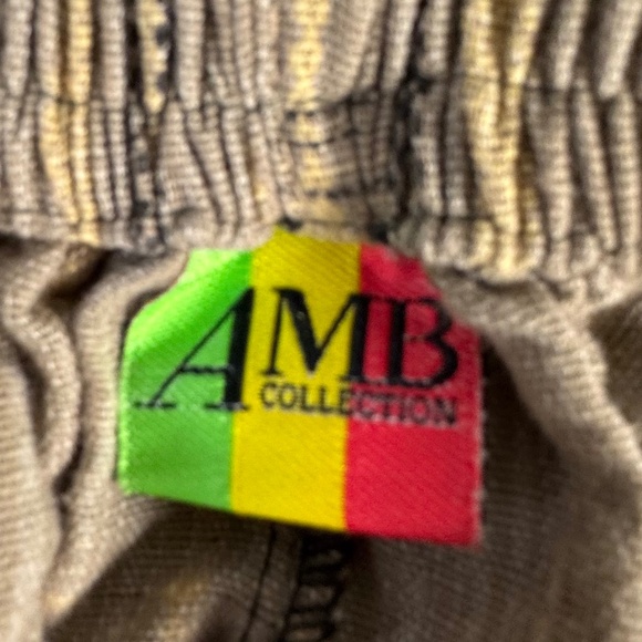 AMB Collection Woven Cotton Aztec Print Drawstring Waist Harem Pants Sz S/M - Picture 9 of 10